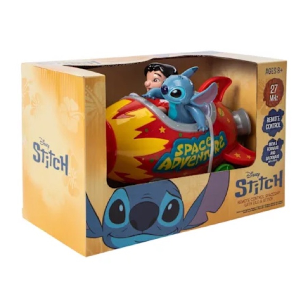 Disney Stitch Space Adventure Rocket RC Spaceship - Red and Yellow - Picture 2 of 6